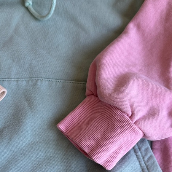 Teddy Fresh Mint, Cream, and Pink Colorblock Hoodie - Picture 6 of 7